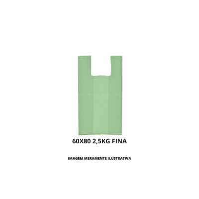 SACOLA PLASTICA - 60X80 FINA 2,5kg